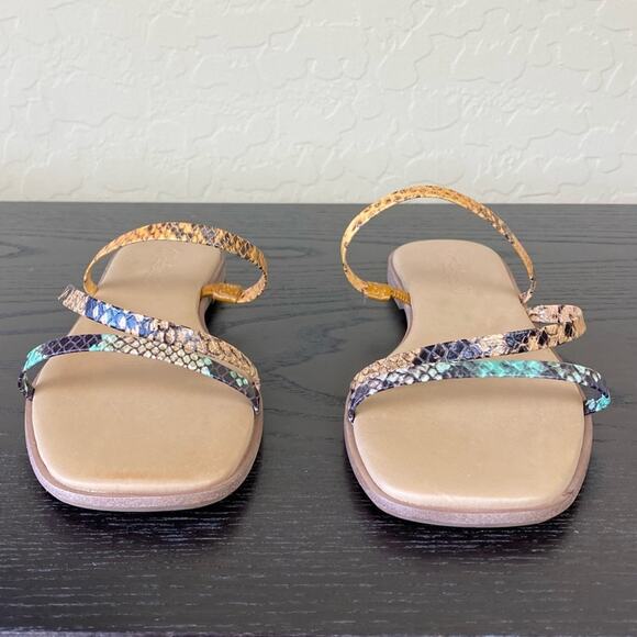 Madewell The Lyra Snake Print Slide Sandal, Sz 6.5 - Picture 7 of 13